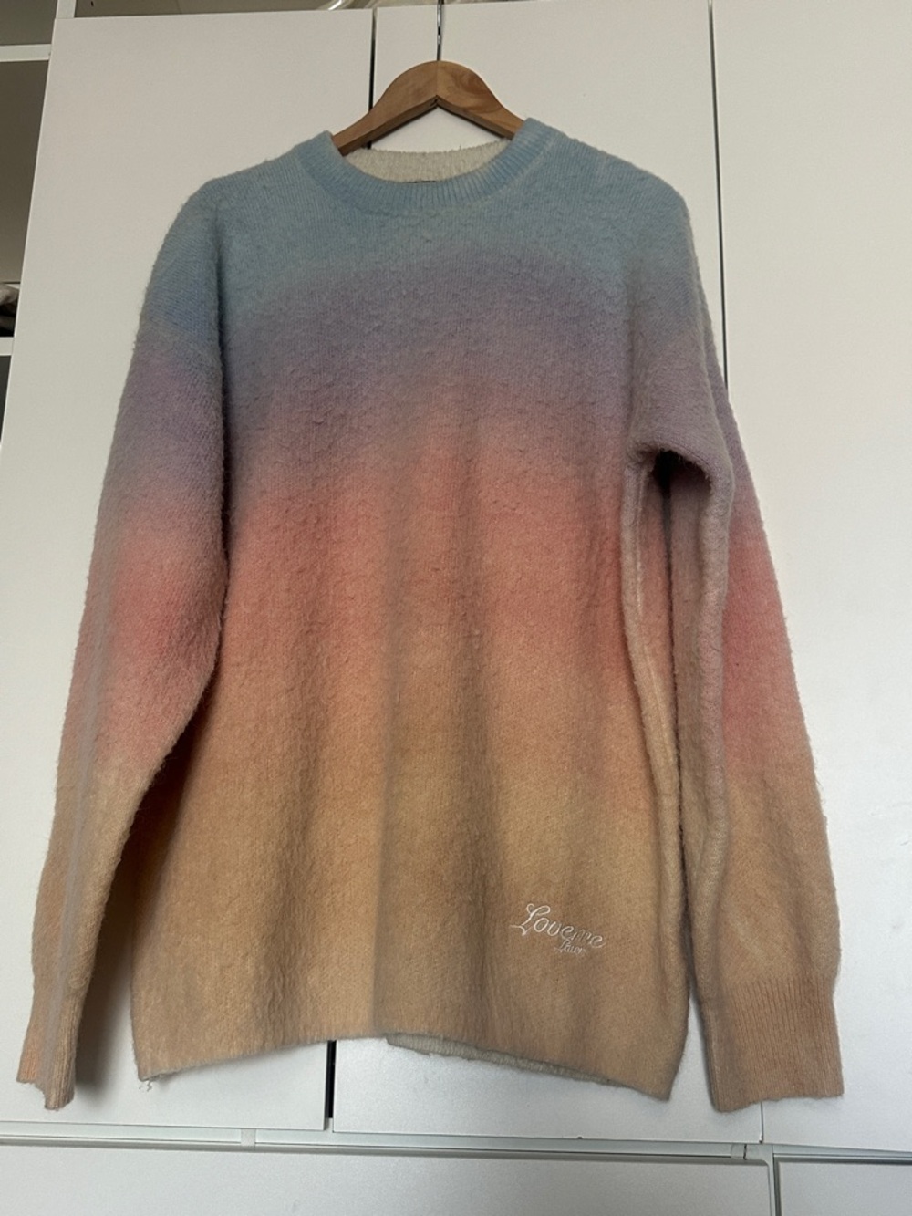 Pastel Gradient Crewneck Sweater - Multicolor